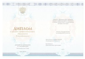 Диплом техникума 2014-2020 в Каменске-Уральском